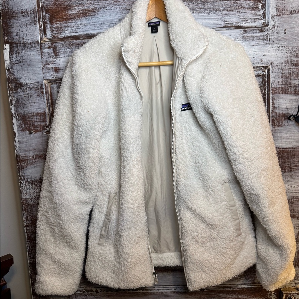 Women's White Fleece Jacket